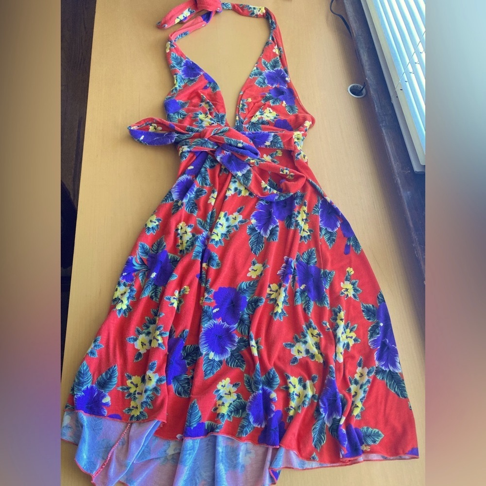 FreePeople Halter Top Tropical Dress